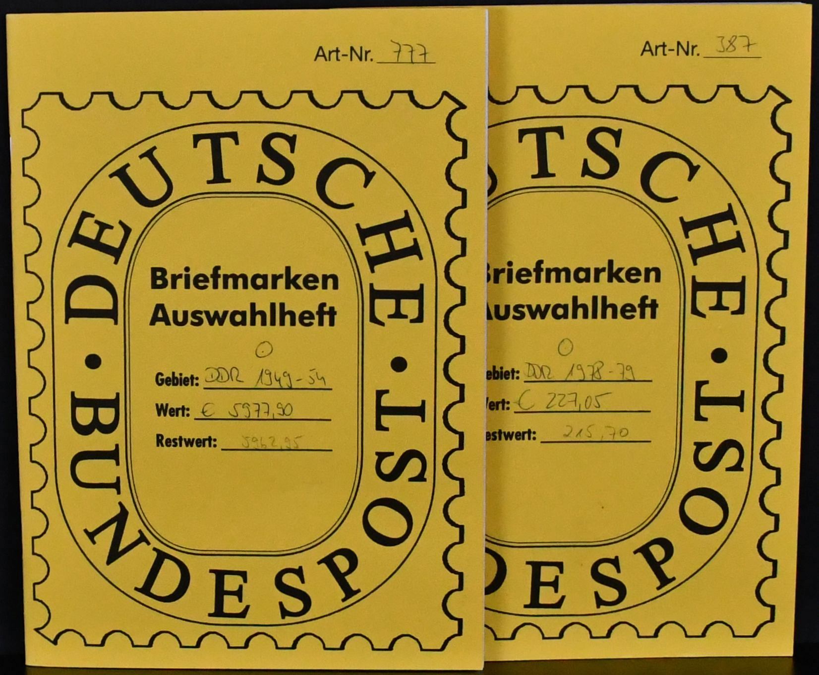 NDR, 1949-54, téměř kompletní sbírka razítkovaných známek kromě č. 243, Michel 242 až cca 400, s Akademií, Číňany atd., obsahuje také velmi vzácné č. 330Y (vlnitý razítko, nelze ověřit) a 336Y (Michel pouze tyto dvě 7900,-!), plus některá pozdější vydání, levně!