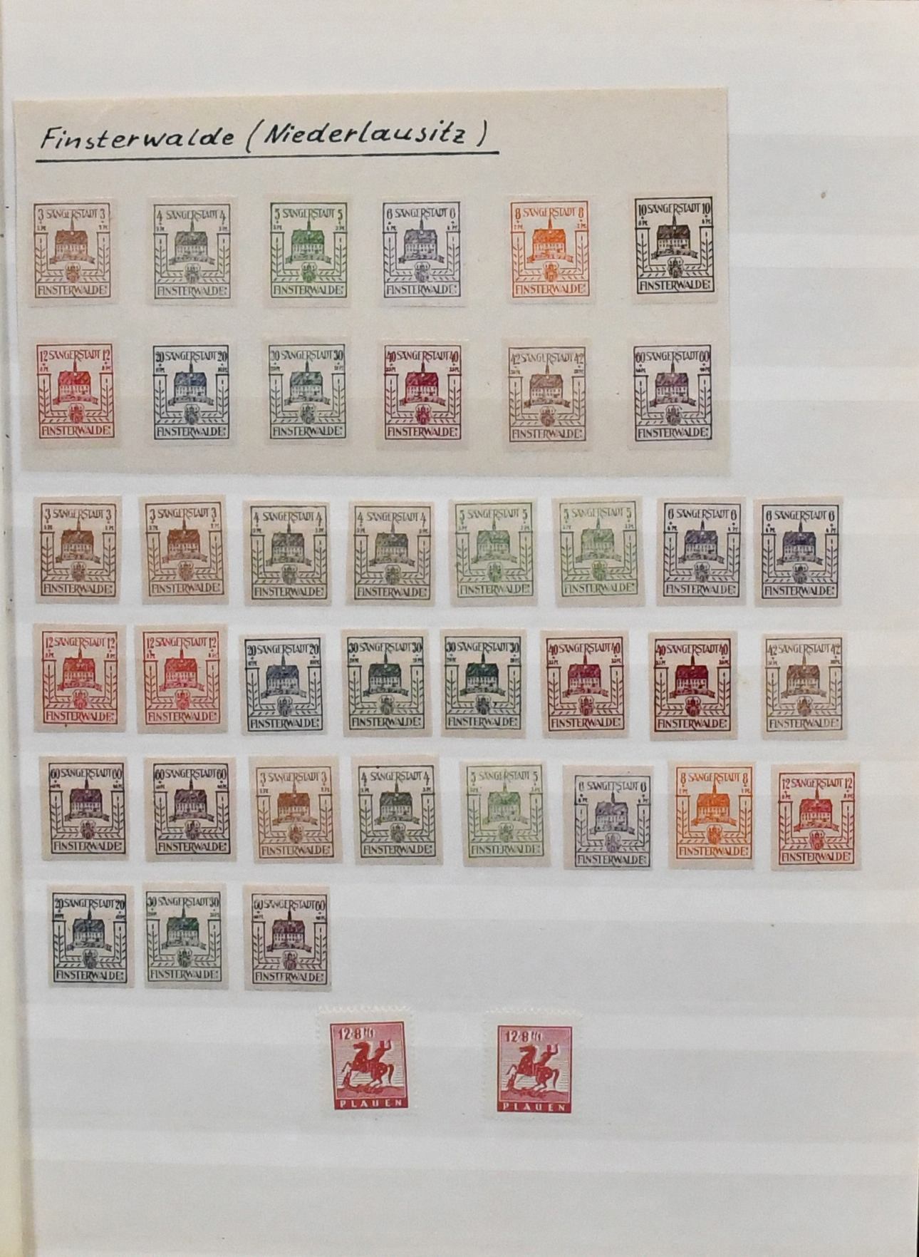 SBZ, 1945/49, E-album s asi 1800 hodnotami, MNH/nepoužité a ražené, s mnoha kompletními sadami od č. 1/7