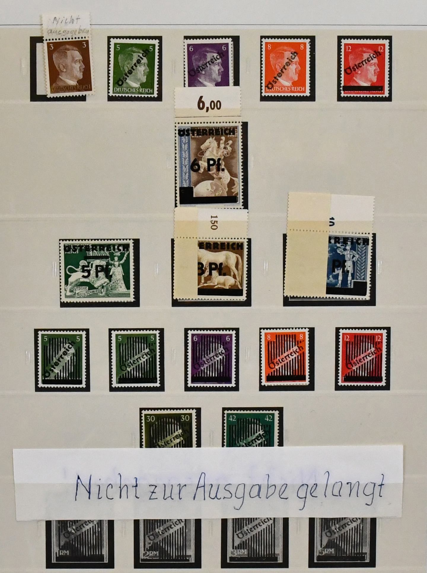 Austria, 1945-1991, czysty czysty zbiór w dwóch albumach przedrukowych SAFE, od nadruków.