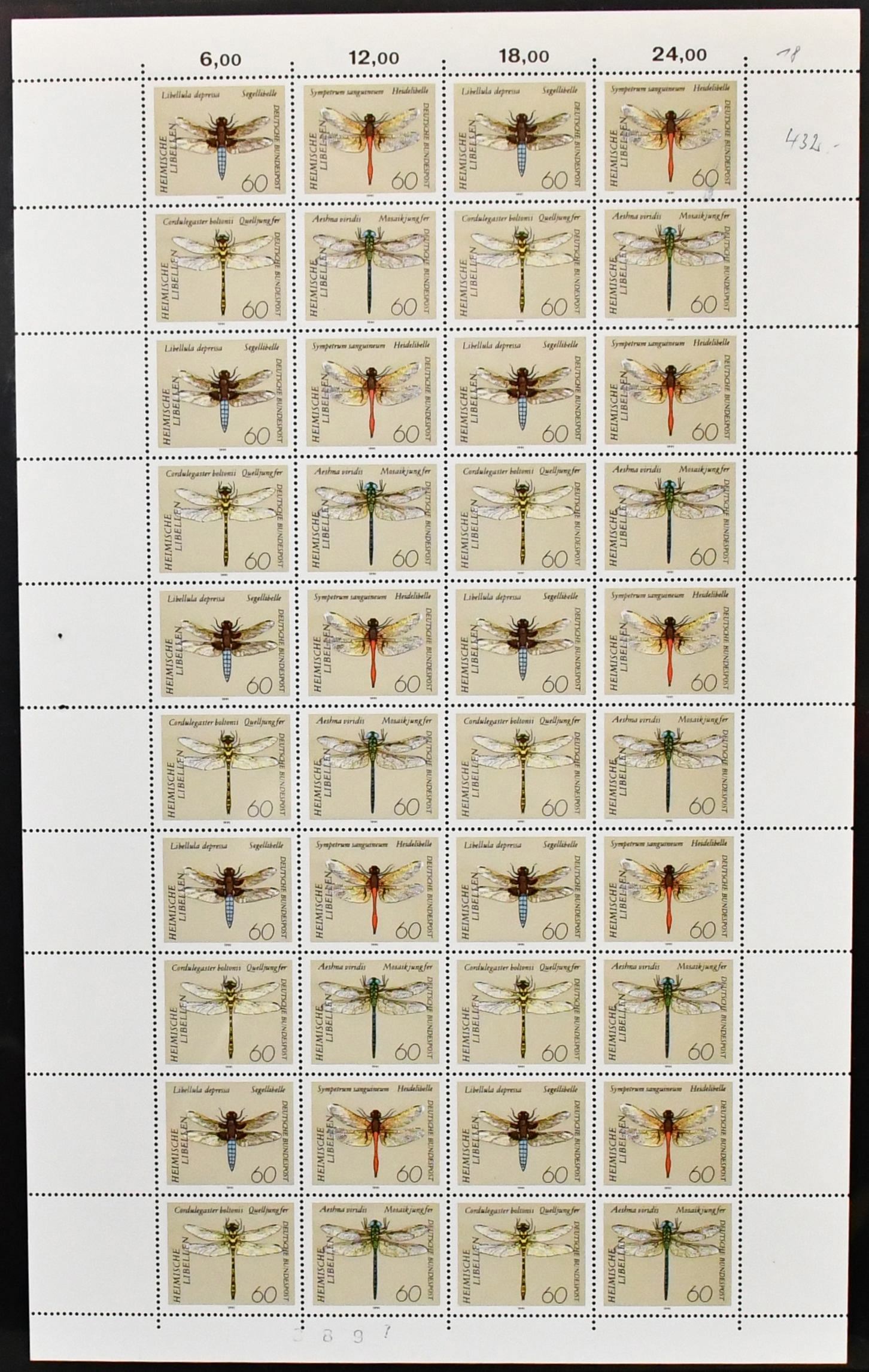 Germany, 1980-2000, se-tenant, mint and used collection in Lindner ring binder, apparently overcomplete, also with the se-tenants from sheets 18-49. Including…