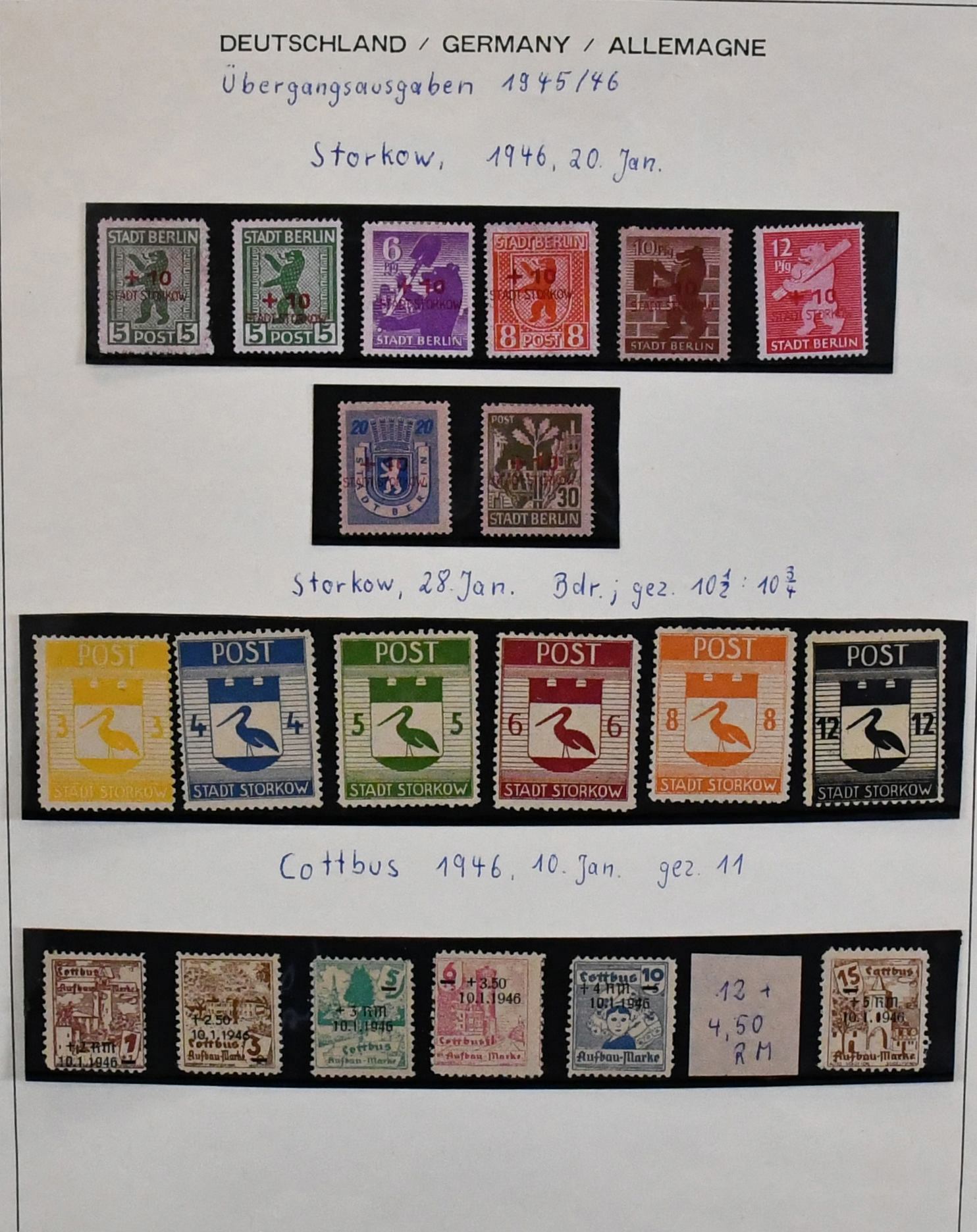 SBZ/NDR, sbírka od č. 1/7, s mj. č. 20/22, hodně NDR (sama asi 3500,- Mi.) od č. 242, s č. 261/70 ost. atd., od 1955-1990,…