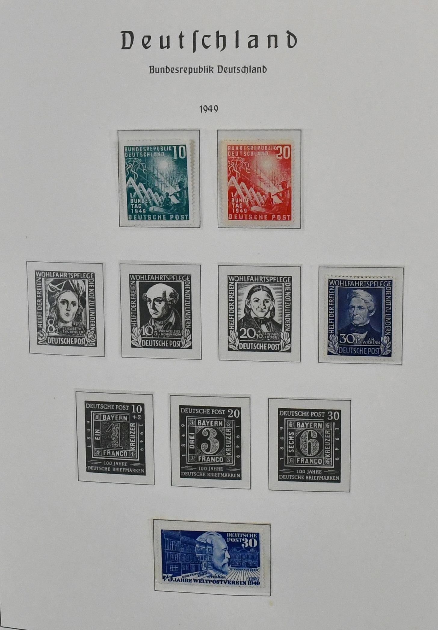 Germany, 1949-1980, original collection in Leuchtturm pre-printed album, initially somewhat unused, but also early values partly mint, including no. 111 with PF V (without…